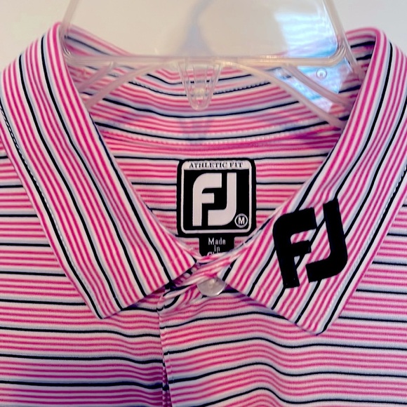 Mens Footjoy Athlectic fit M golf shirt - Picture 2 of 2